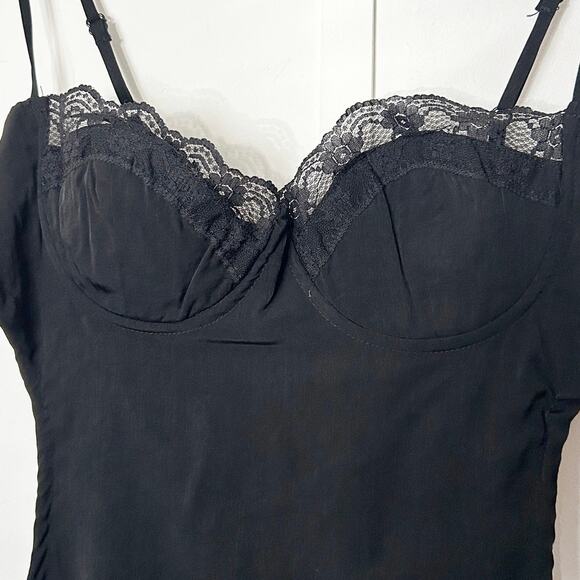 Black Cutout Side Sleeveless Mini Dress - Picture 2 of 4